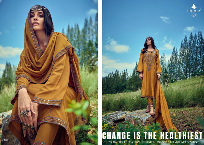 The Festive Edit By Cinderella Heavy Pashmina Suits Catalog